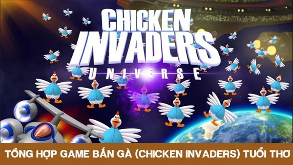 game bắn trứng - Chicken Invaders 1 (1999)